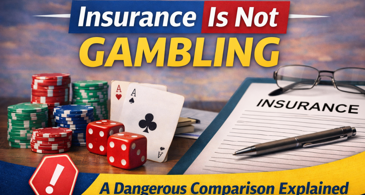 Insurance Is Not Gambling: A Dangerous Comparison Explained